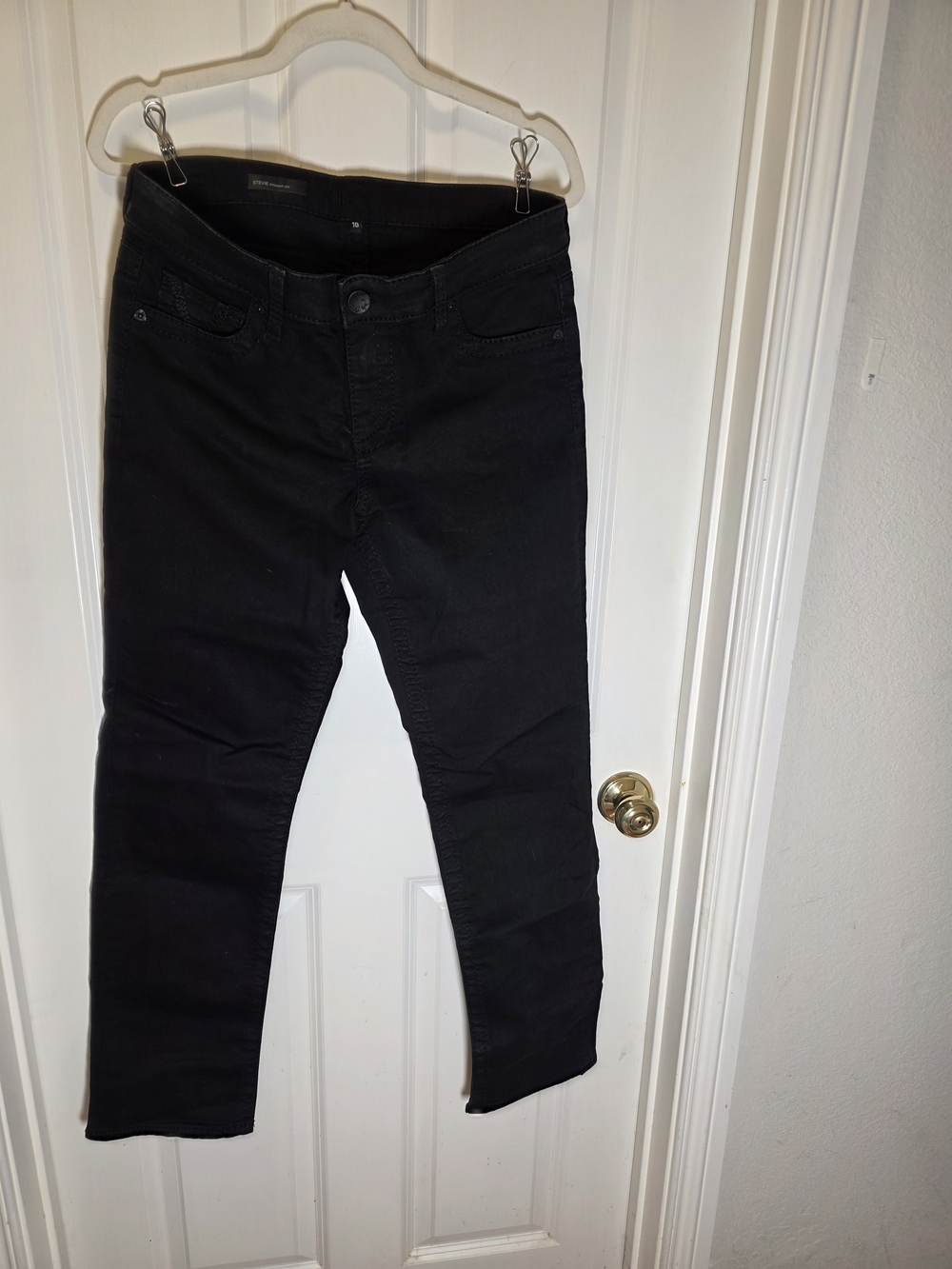 Kut from the Kloth Black Straight Leg Jeans - Classic Fit